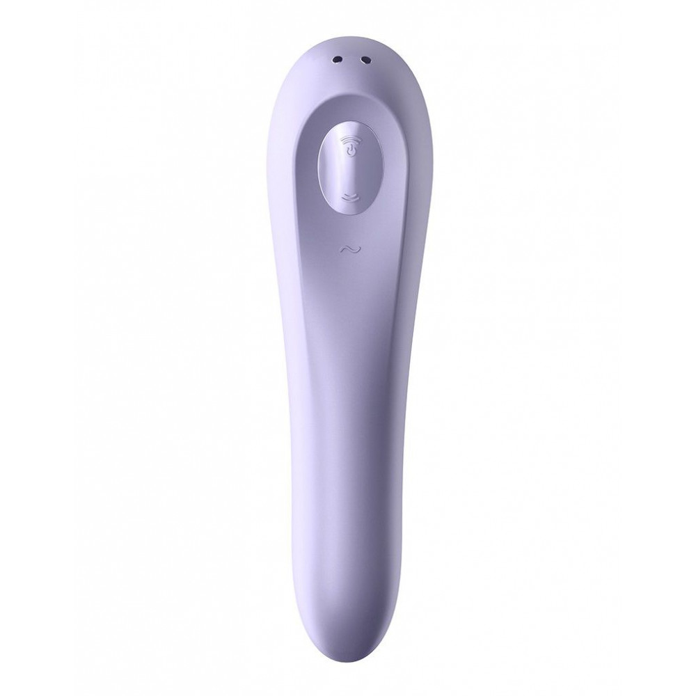 Вибраторы вакуумные - Смарт-вибратор и вакуумный стимулятор 2в1 Satisfyer Dual Pleasure Mauve 2