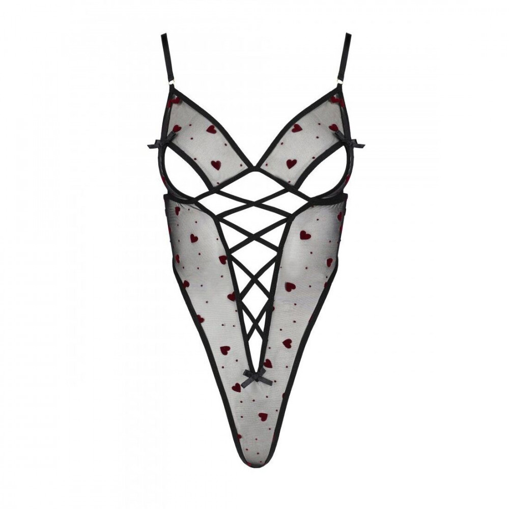 Эротическое боди - Эротическое боди с рисунком LOVELIA BODY black S/M - Passion 3