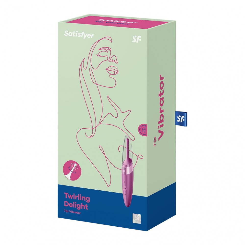 Клиторальный вибратор - Вибратор для клитора Satisfyer Twirling Delight (Berry) 1