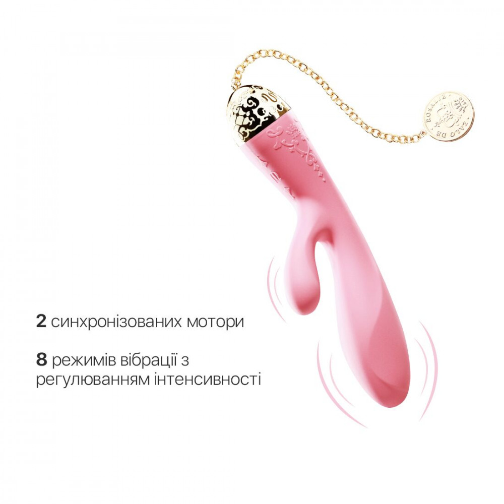 Вибратор-кролик - Смартвибратор-кролик Zalo — Rosalie Rouge Pink 5