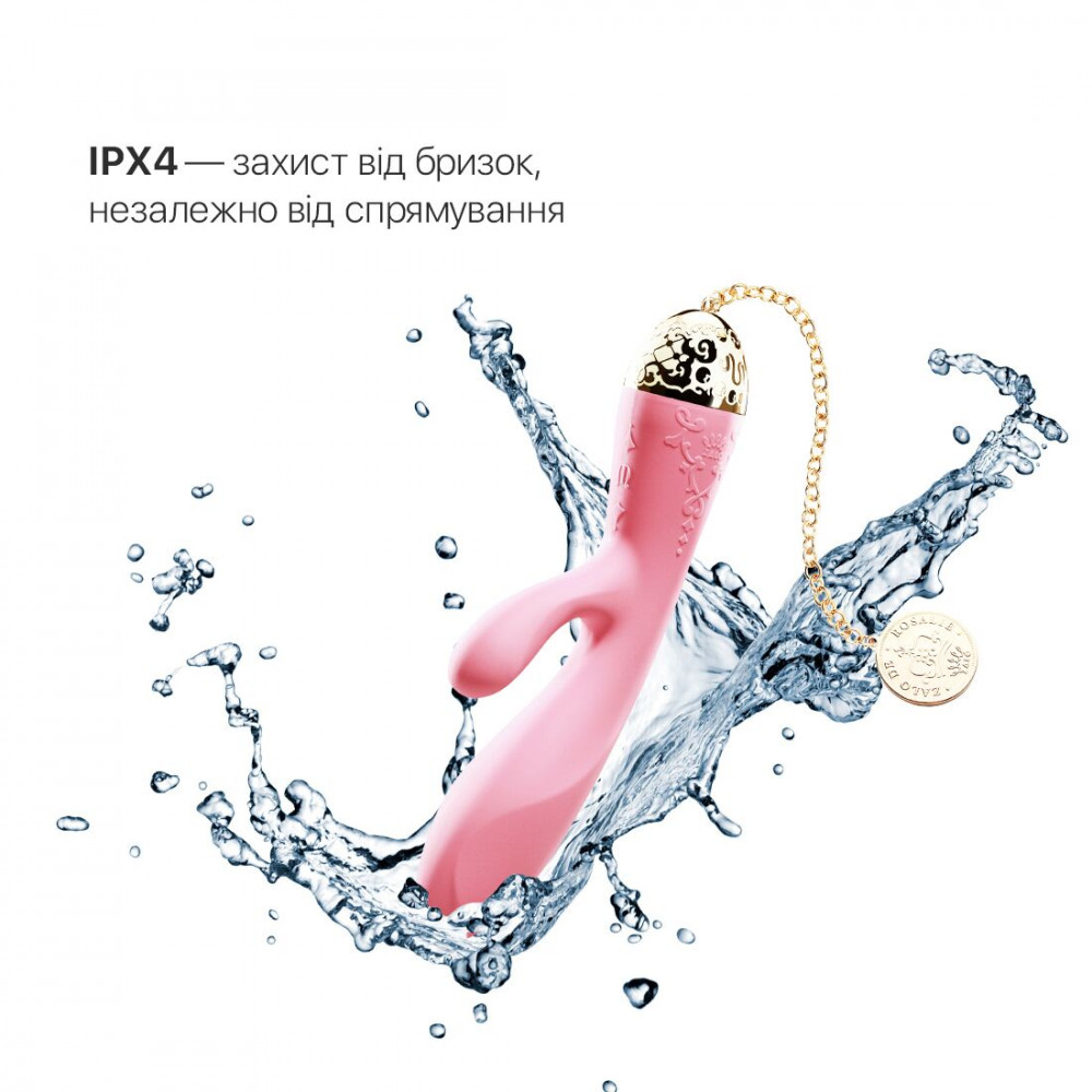 Вибратор-кролик - Смартвибратор-кролик Zalo — Rosalie Rouge Pink 4