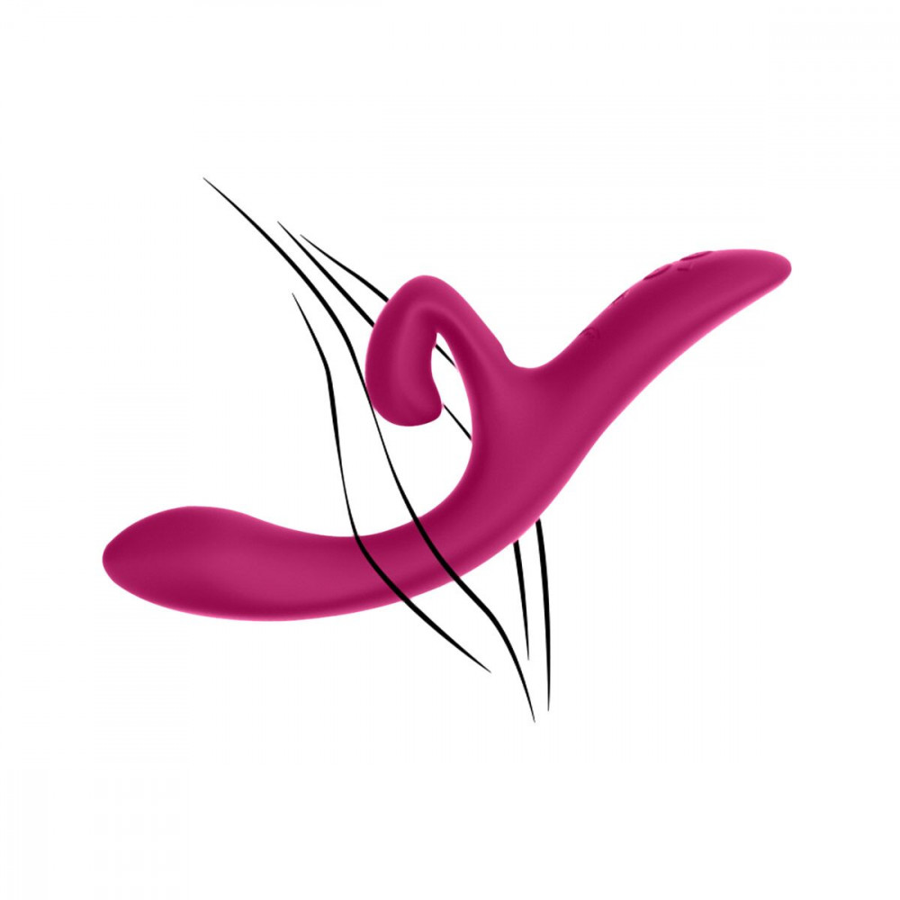 Вибратор-кролик - Смарт вибратор-кролик We-Vibe Nova Fuchsia, эргономичный, регулируемый угол наклона ствола 1