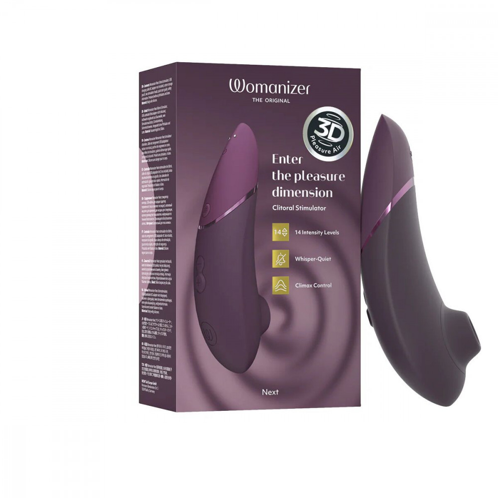 Вибраторы вакуумные - Вакуумный клиторальный стимулятор Womanizer Next Dark Purple 7