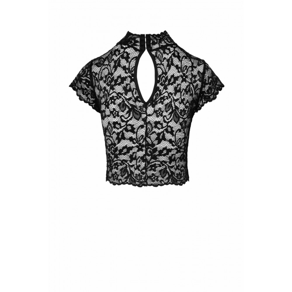 Эротическое белье - Топ кружевной, F303 Essence Noir Handmade черный, размер S 2