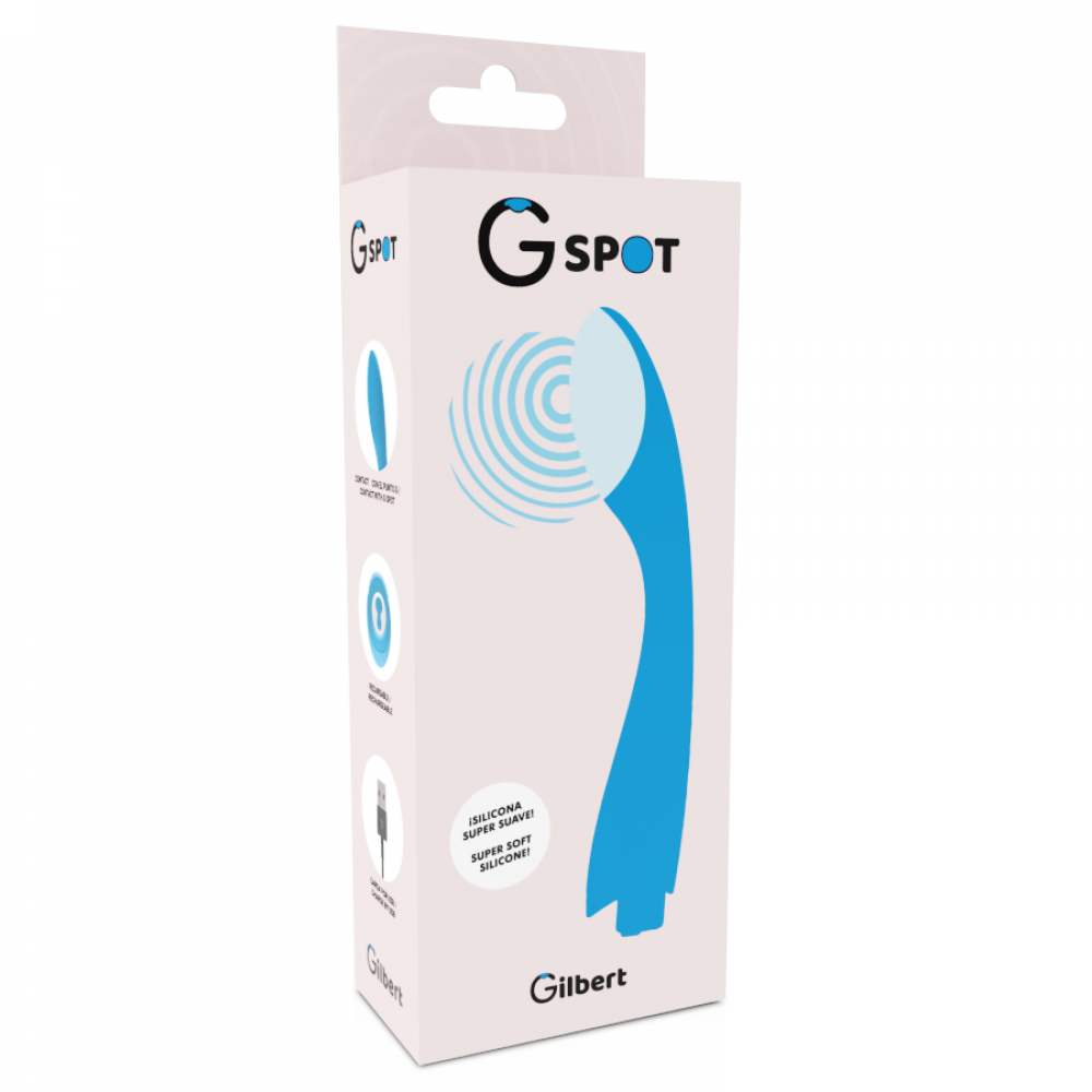 Вибратор - Вибратор для зоны G GYLBERT, цвет: голубой G-SPOT (Испания) 2