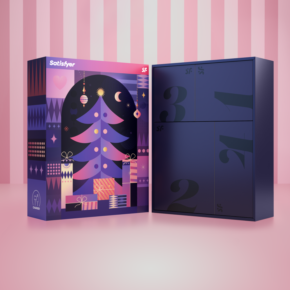 Секс приколы, Секс-игры, Подарки, Интимные украшения - Подарочный набор  Advent Box, 4 позиции  Satisfyer (Германия) 1