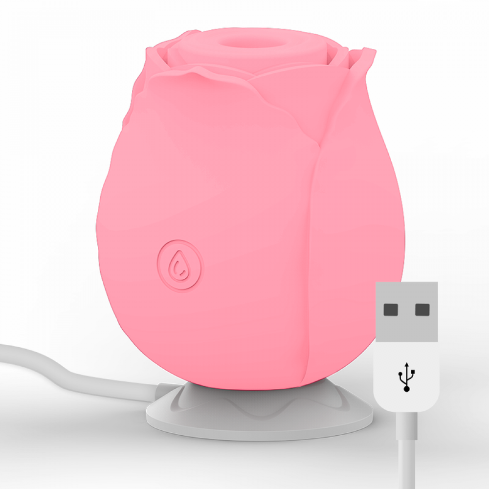 Вибраторы вакуумные - Вакуумный стимулятор для клитора Rose Air Wave, цвет: розовый Mia 5