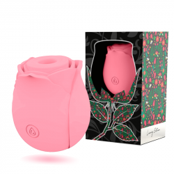 Вакуумный стимулятор для клитора Rose Air Wave, цвет: розовый Mia