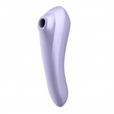 Вакуумный стимулятор + вибратор Dual Pleasure, двусторонний цвет: лиловый Satisfyer (Германия)
