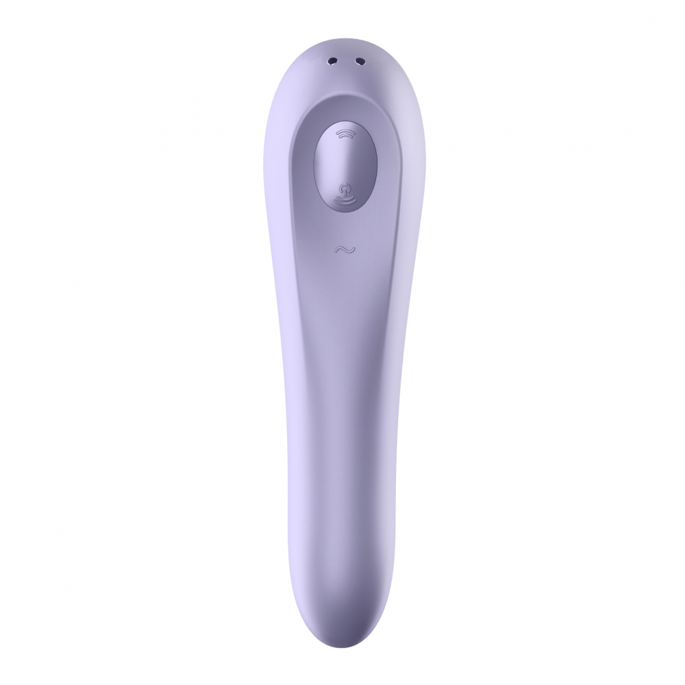 Вибратор - Вакуумный стимулятор + вибратор Dual Pleasure, двусторонний цвет: лиловый Satisfyer (Германия) 3