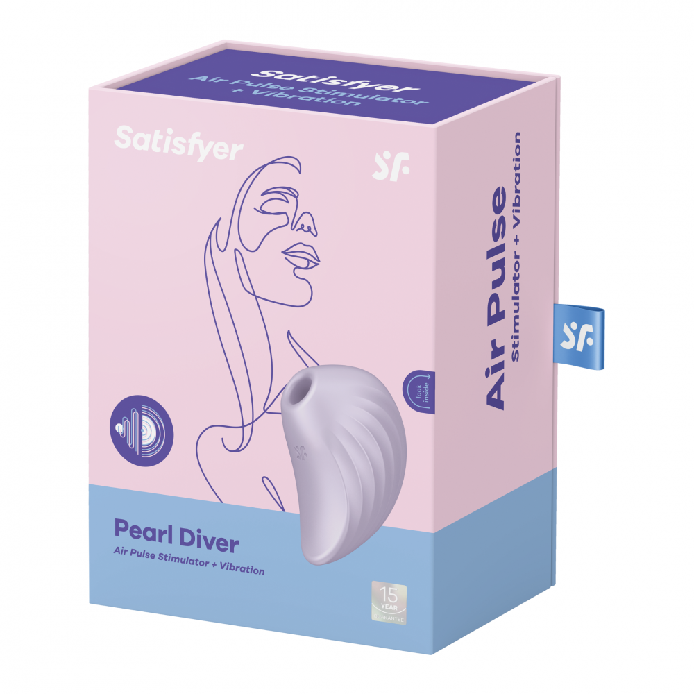 Мастурбатор - Вакуумный стимулятор клитора  Pearl Diver цвет: фиолетовый Satisfyer (Германия) 1