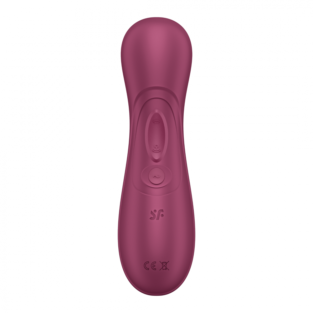 Мастурбатор - Вакуумный стимулятор клитора с вибрацией и Liquid Air Pro 2 Generation 3  цвет: бордовый Satisfyer (Германия) 3