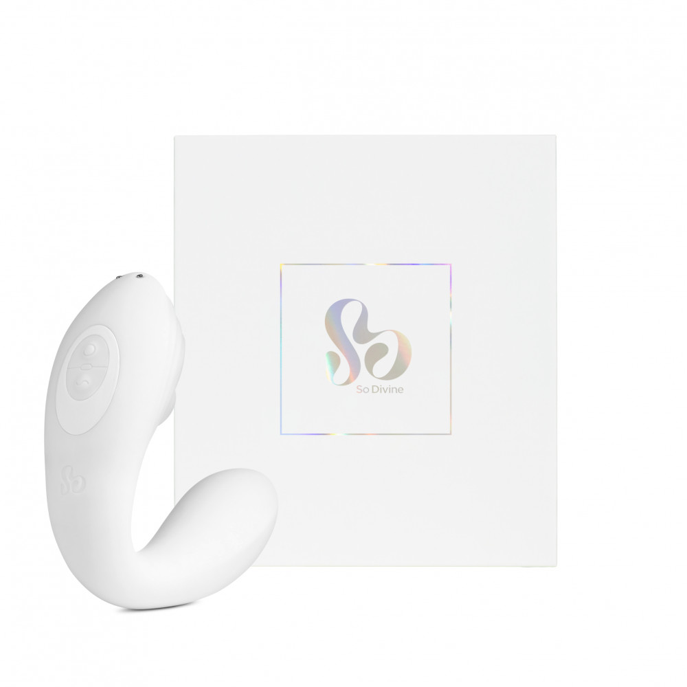 Вибратор - Вакуумный вибратор Pearl Vibe 2 в 1, цвет: белый So Divine (Великобритания) 2