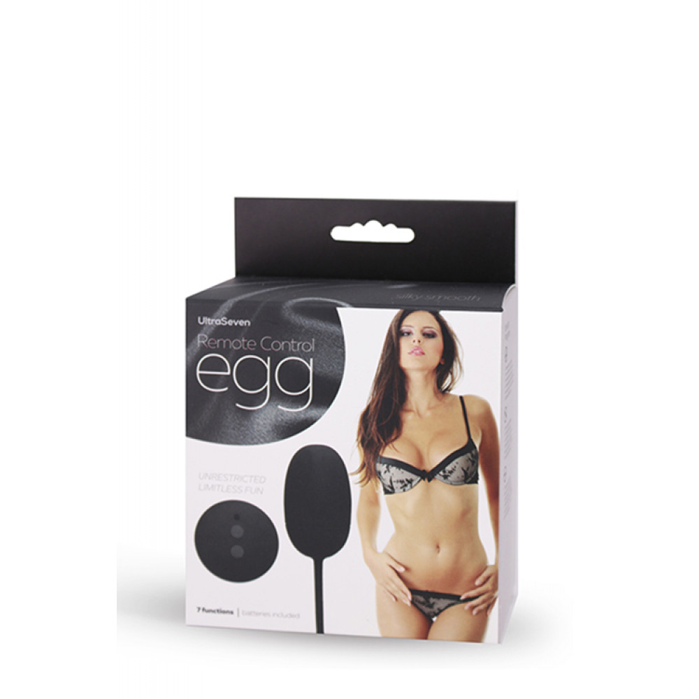 Вагинальные шарики - Виброяйцо REMOTE CONTROL EGG BLACK 1