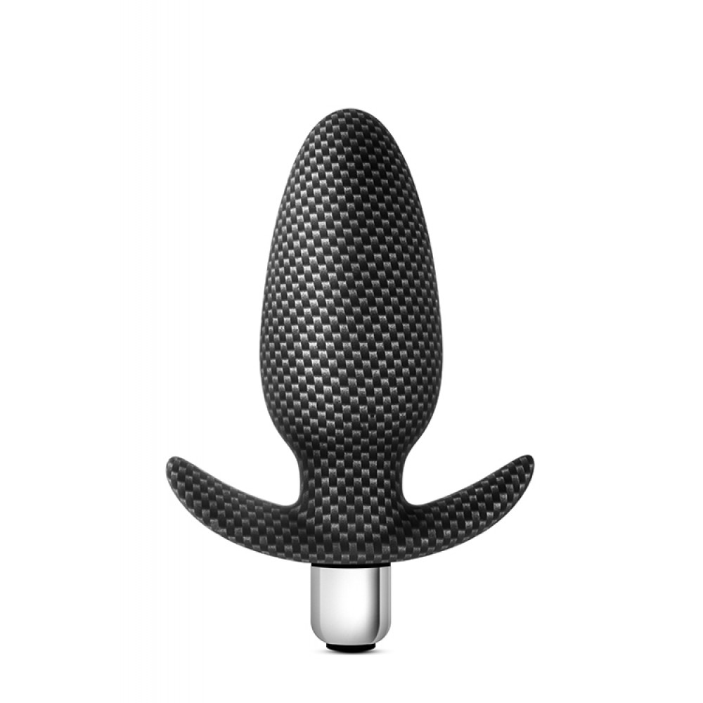Анальные вибраторы - Анальная пробка с вибрацией 3 в 1 BLUSH SPARK THROTTLE AV-01 CARBON FIBER