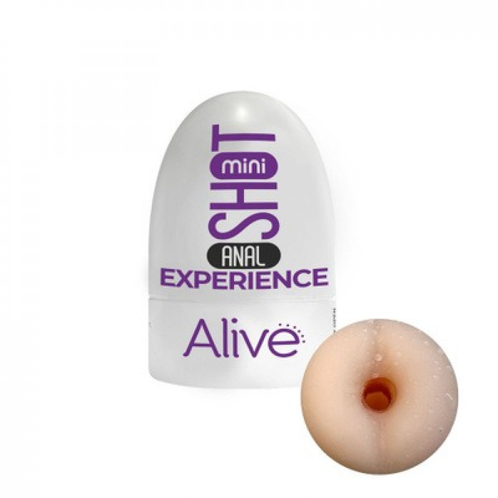 Секс игрушки - Карманный мастурбатор в виде ануса Alive Mini Shot Experience бежевый