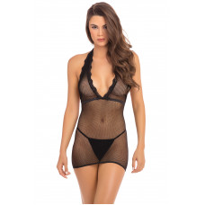 Платье TAKE ME FISHNET MINI DRESS BLACK, OS