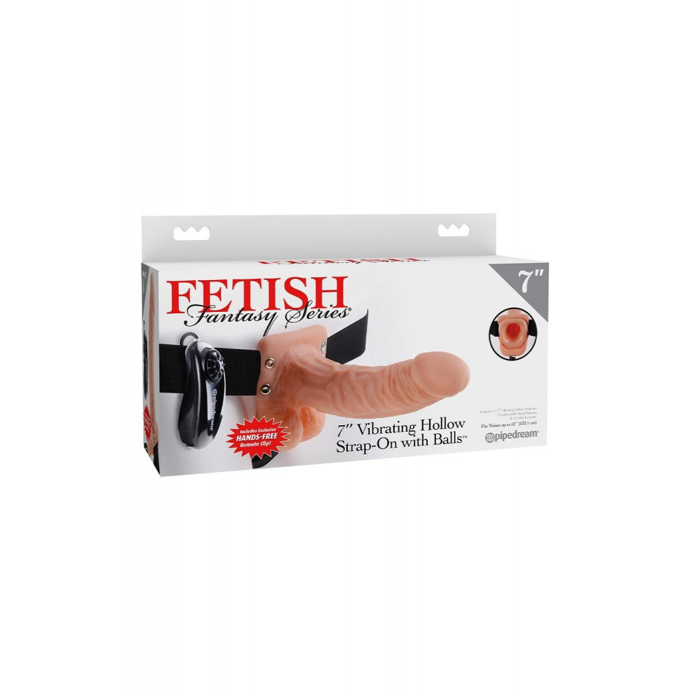 Секс игрушки - Полый страпон с яичками Pipedream Fetish Fantasy Series вибрирующий 4