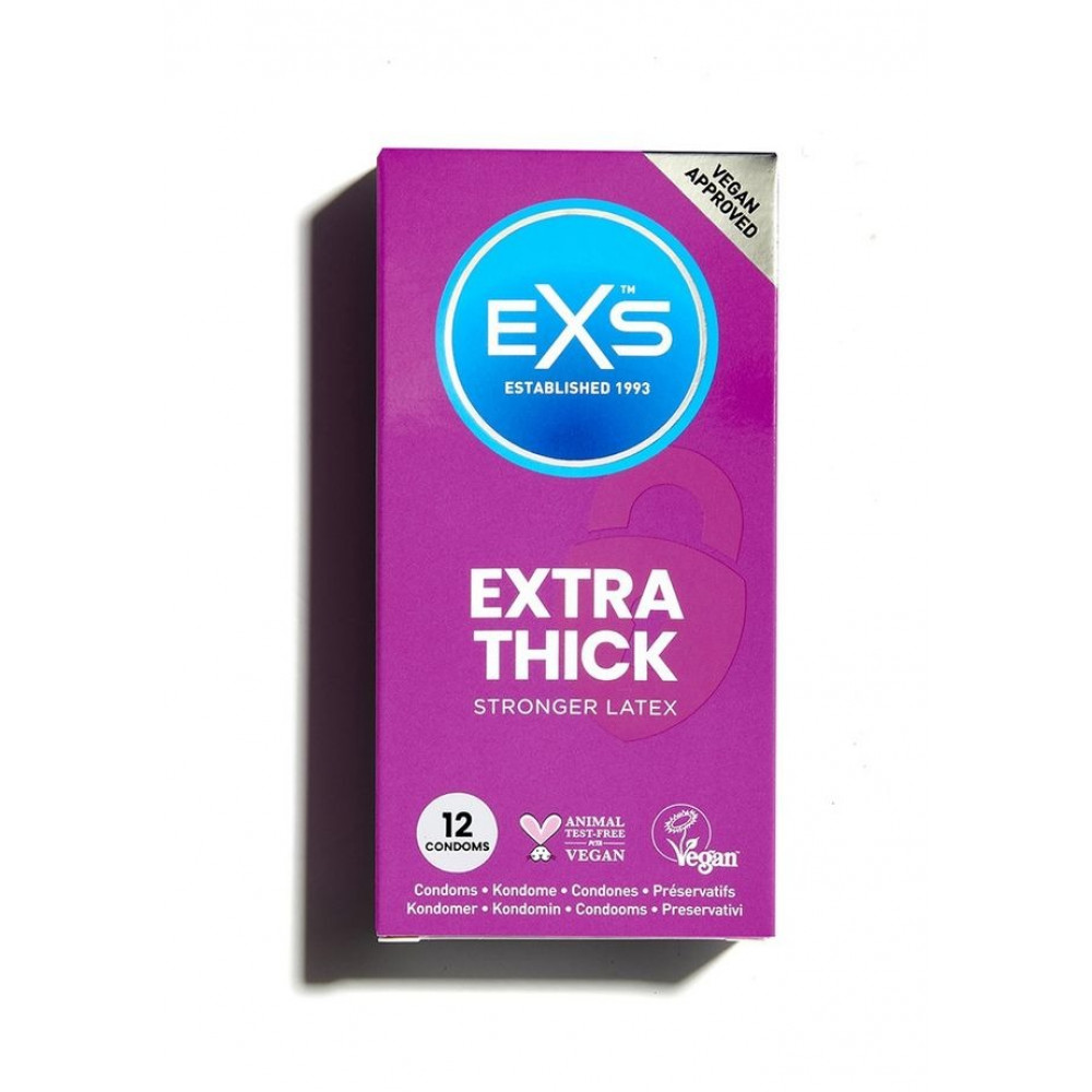 Лубриканты - Презервативы утолщенные EXS Extra THICK латексные (цена за пачку, 12 шт.) 2