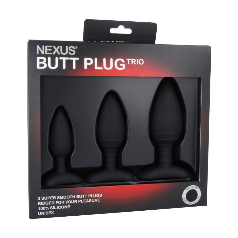Наборы анальных пробок - Набор анальных пробок Nexus Butt Plug Trio, макс. диаметр 3–4–5 см 1