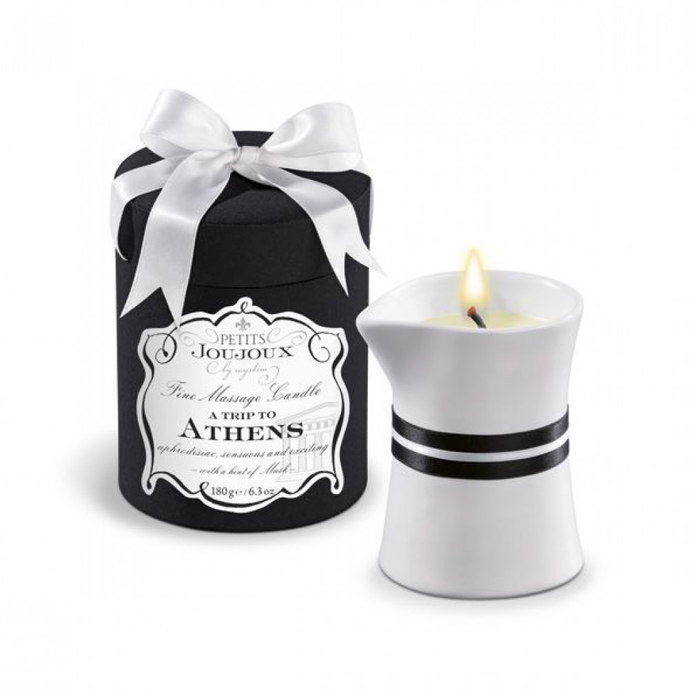 Массажные свечи - Массажная свечa Petits Joujoux - Athens - Musk and Patchouli (190 г) роскошная упаковка