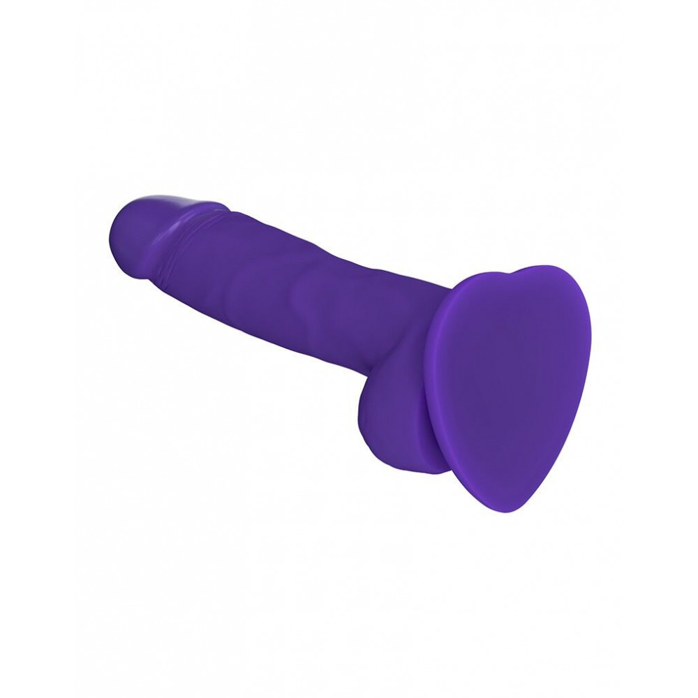 Фаллоимитаторы на присоске, двойные - Реалистичный фаллоимитатор Strap-On-Me SOFT REALISTIC DILDO Violet - Size S 2