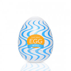 Мастурбатор-яйцо Tenga Egg Wind с зигзагообразным рельефом