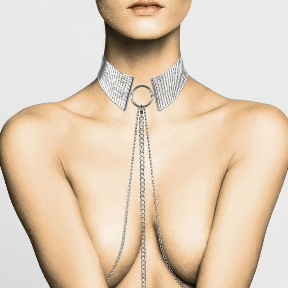 Интимные украшения - Украшение Bijoux Indiscrets Desir Metallique Collar - Silver 1