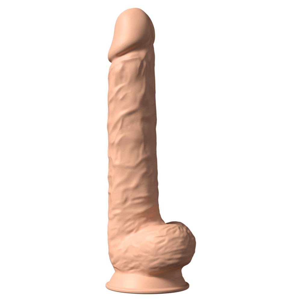 Фаллоимитаторы на присоске, двойные - Фаллоимитатор SilexD Kingston Flesh (MODEL 15in), двухслойный, силикон+Silexpan, диаметр 7 см
