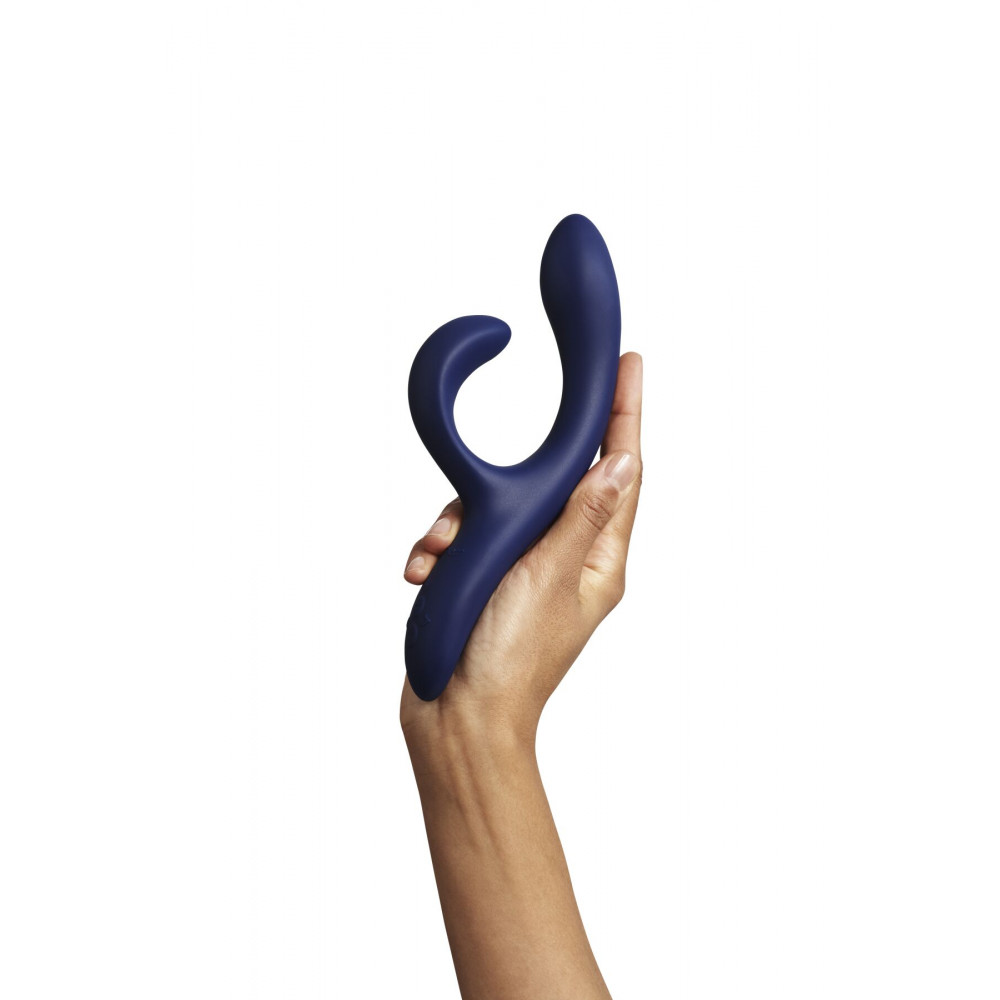 Вибратор-кролик - Смарт вибратор-кролик We-Vibe Nova Midnight Blue, эргономичный, регулируемый угол наклона ствола 2