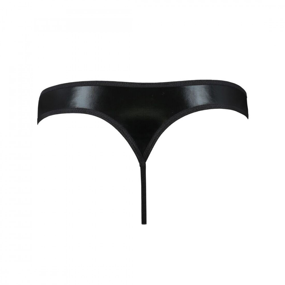 Стринги, трусы и шорты - Мужские стринги Passion 033 Thong Paul L/XL Black, под латекс 1