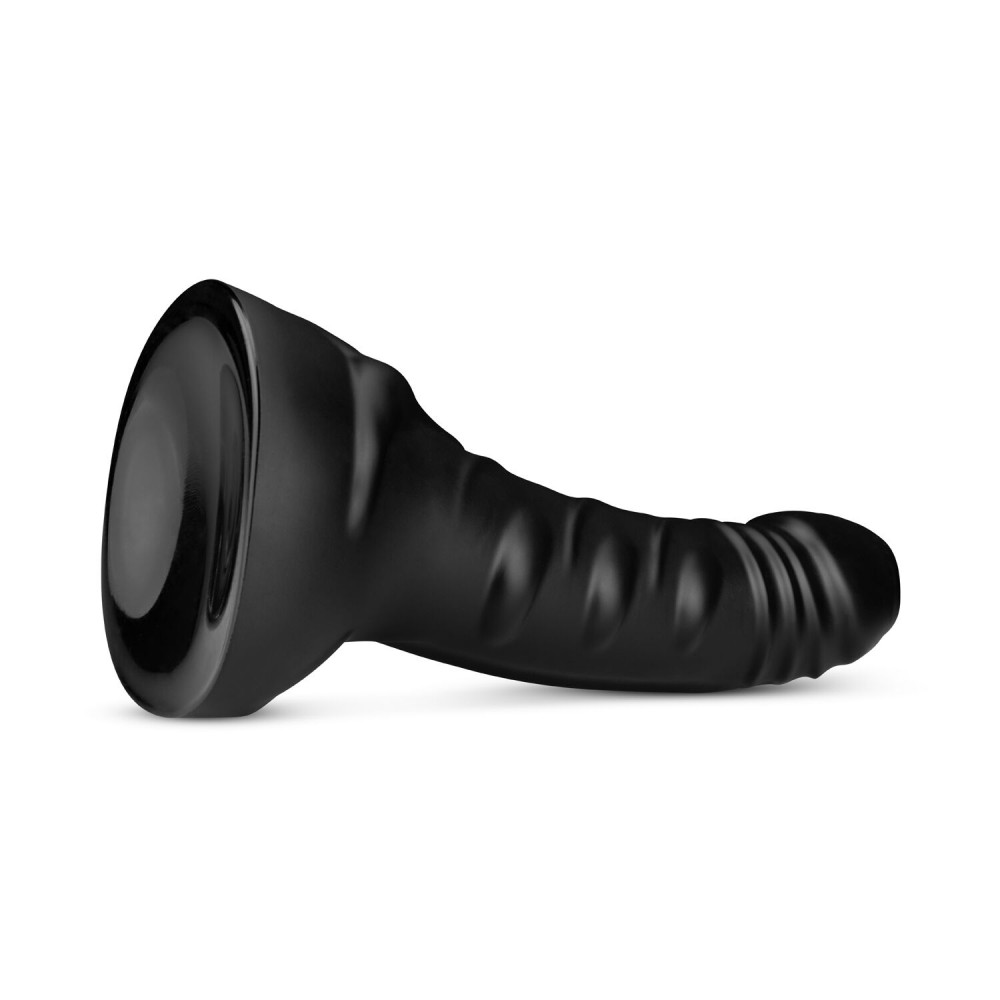 Фаллоимитаторы на присоске, двойные - Фалоимитатор BUTTR - Black Hawk Curved Anal Dildo 5