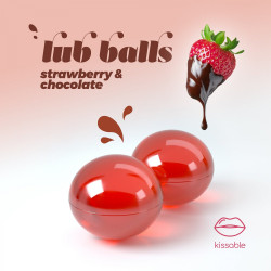 Взрывные шарики со вкусом клубники и шоколада Balls lub strawberry&amp;chocolate