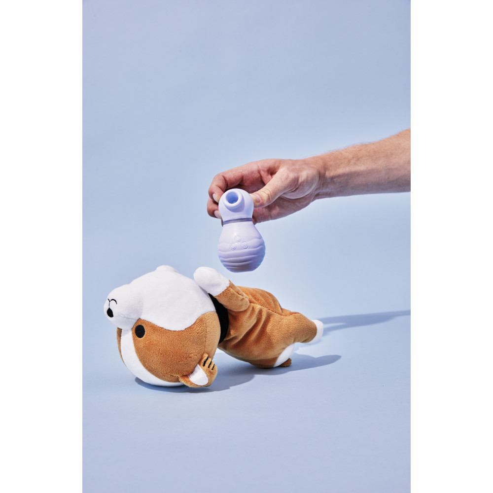 Клиторальный вибратор - Вакуумный стимулятор для клитора TOYS + кейс-песик шиба-ину Friday Bae 2