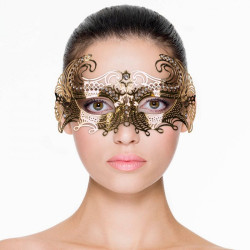 Маска металлическая золото Easytoys Venetiaans Masker
