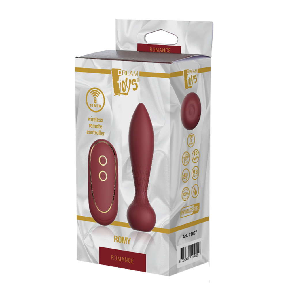 Анальные вибраторы - Анальный вибратор с дистанционным управлением Dream Toys ROMANCE ROMY 1