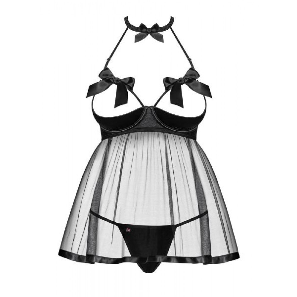 Эротическое белье - Бебидол Obsessive Delishya babydoll black L/XL 2