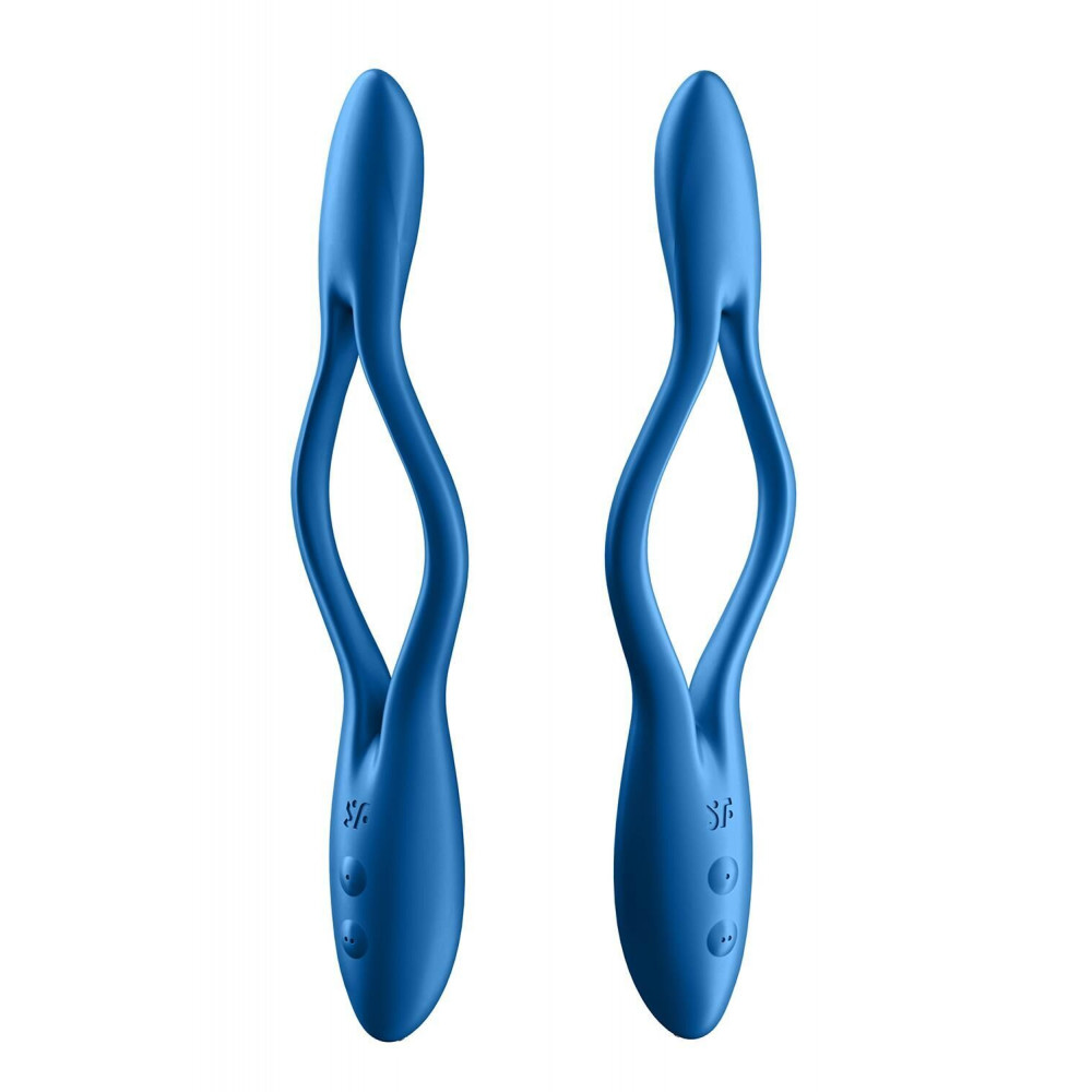 Секс игрушки - Универсальный гибкий вибратор для пар Satisfyer Elastic Game Dark Blue (мятая упаковка!!!) 6