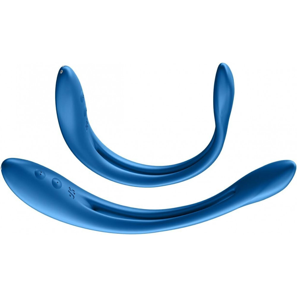 Секс игрушки - Универсальный гибкий вибратор для пар Satisfyer Elastic Game Dark Blue (мятая упаковка!!!) 7
