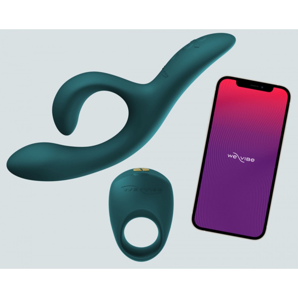 Секс игрушки - Набор смарт игрушек We-Vibe Date Night кольцо Pivot и вибратор Nova 2 Green 3