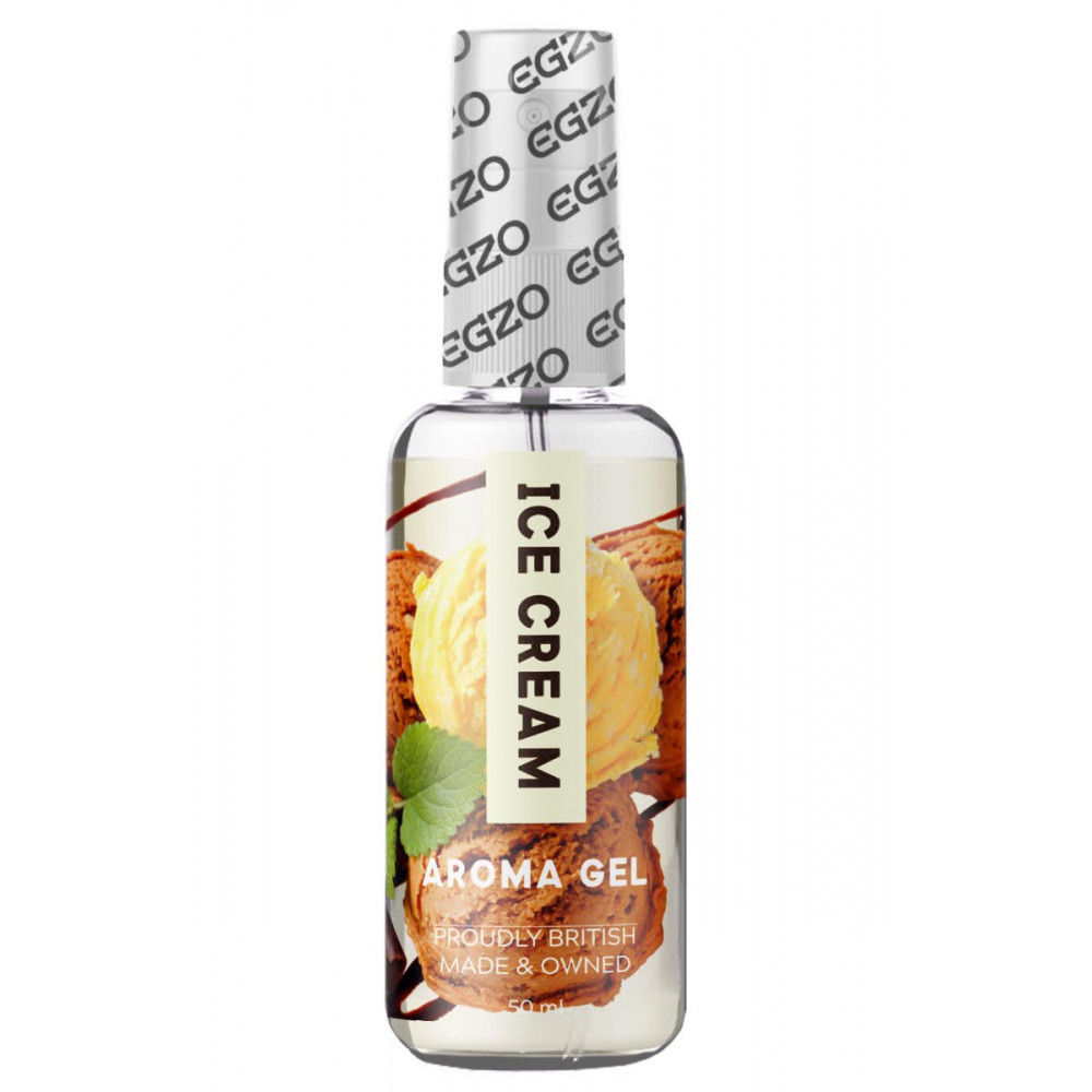 Лубриканты - Оральный гель-лубрикант EGZO AROMA GEL - Ice Cream, 50 мл 1