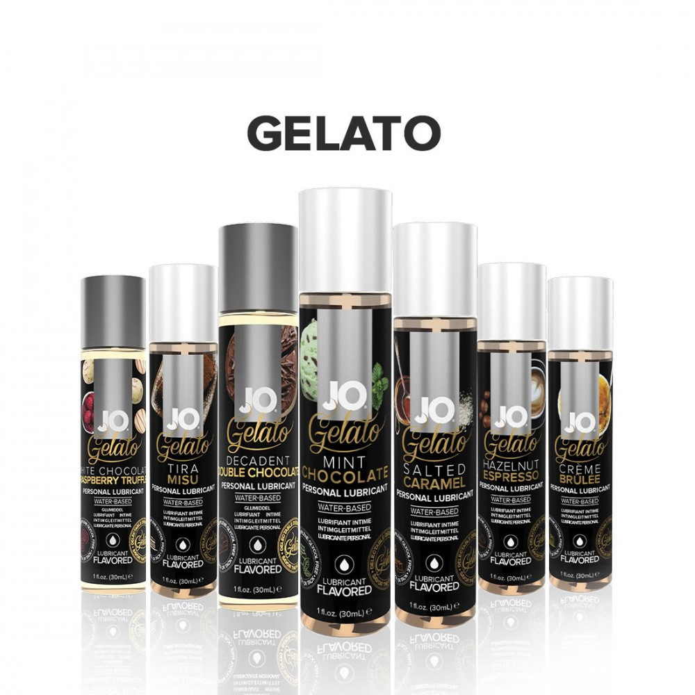 Оральные смазки - Смазка на водной основе System JO GELATO Mint Chocolate (30 мл) без сахара, парабенов и гликоля 1