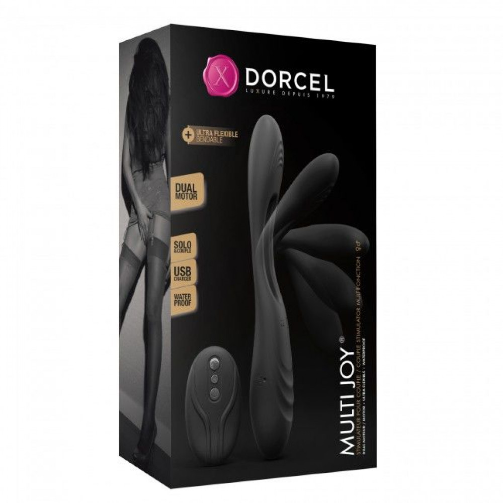 Вибраторы для пар - Вибратор для пар Dorcel MULTI JOY с пультом ДУ 1