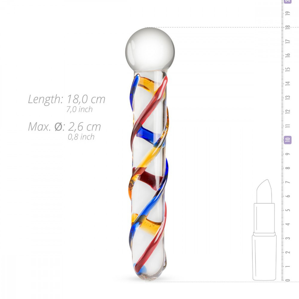 Дилдо - Стеклянный дилдо Gildo Glass Dildo No. 10 7
