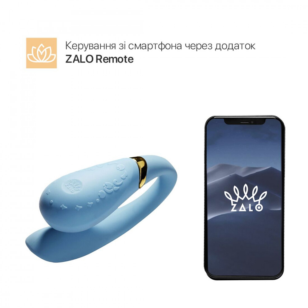 Вибраторы для пар - Смартвибратор для пар Zalo — Fanfan Royal Blue 9