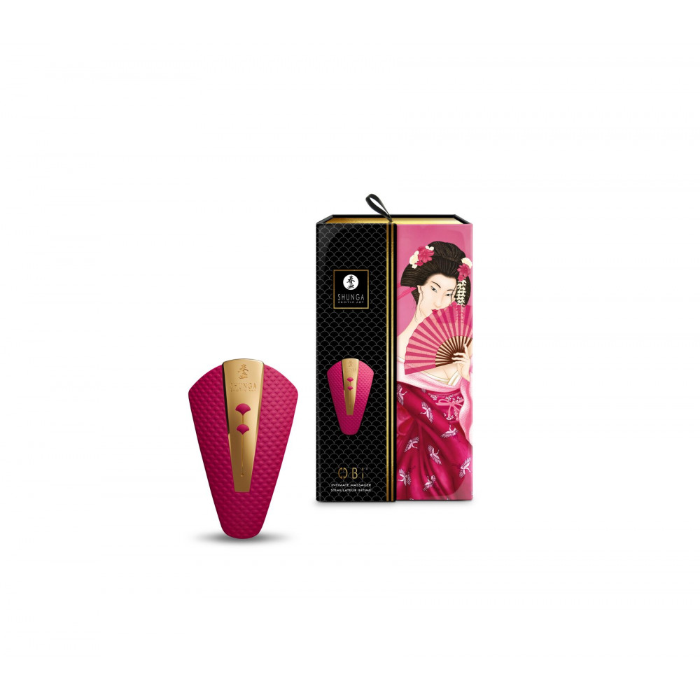Клиторальный вибратор - Клиторальный вибратор Shunga Obi Raspberry 2