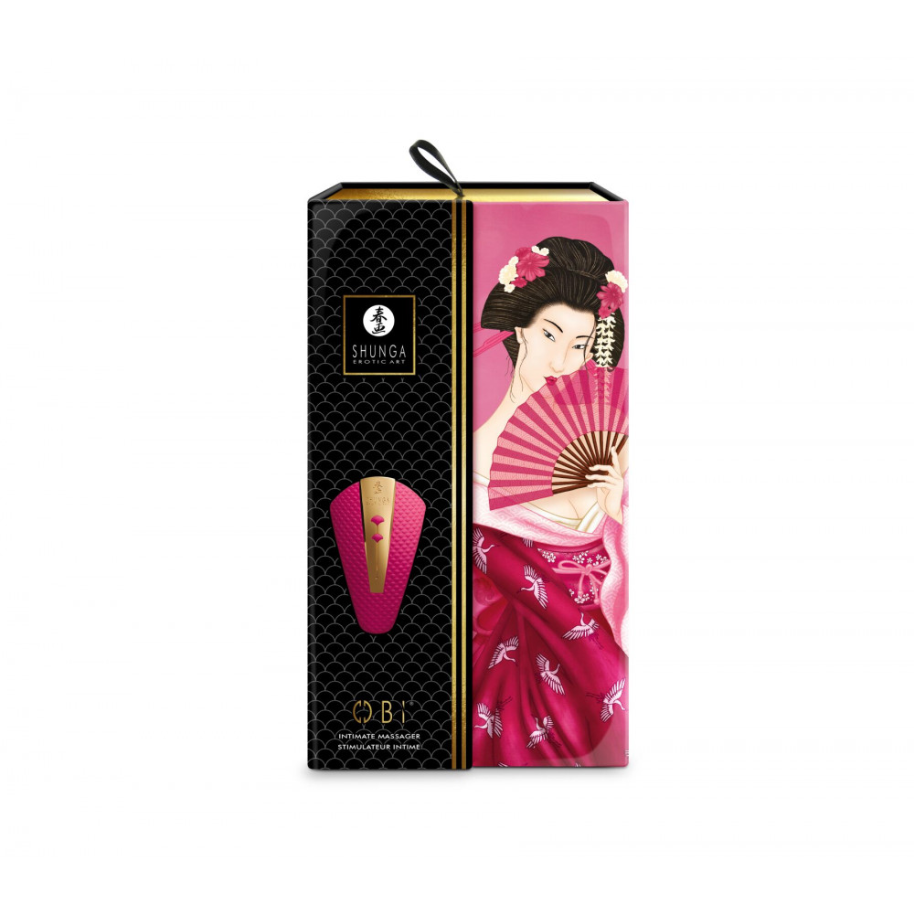 Клиторальный вибратор - Клиторальный вибратор Shunga Obi Raspberry 4