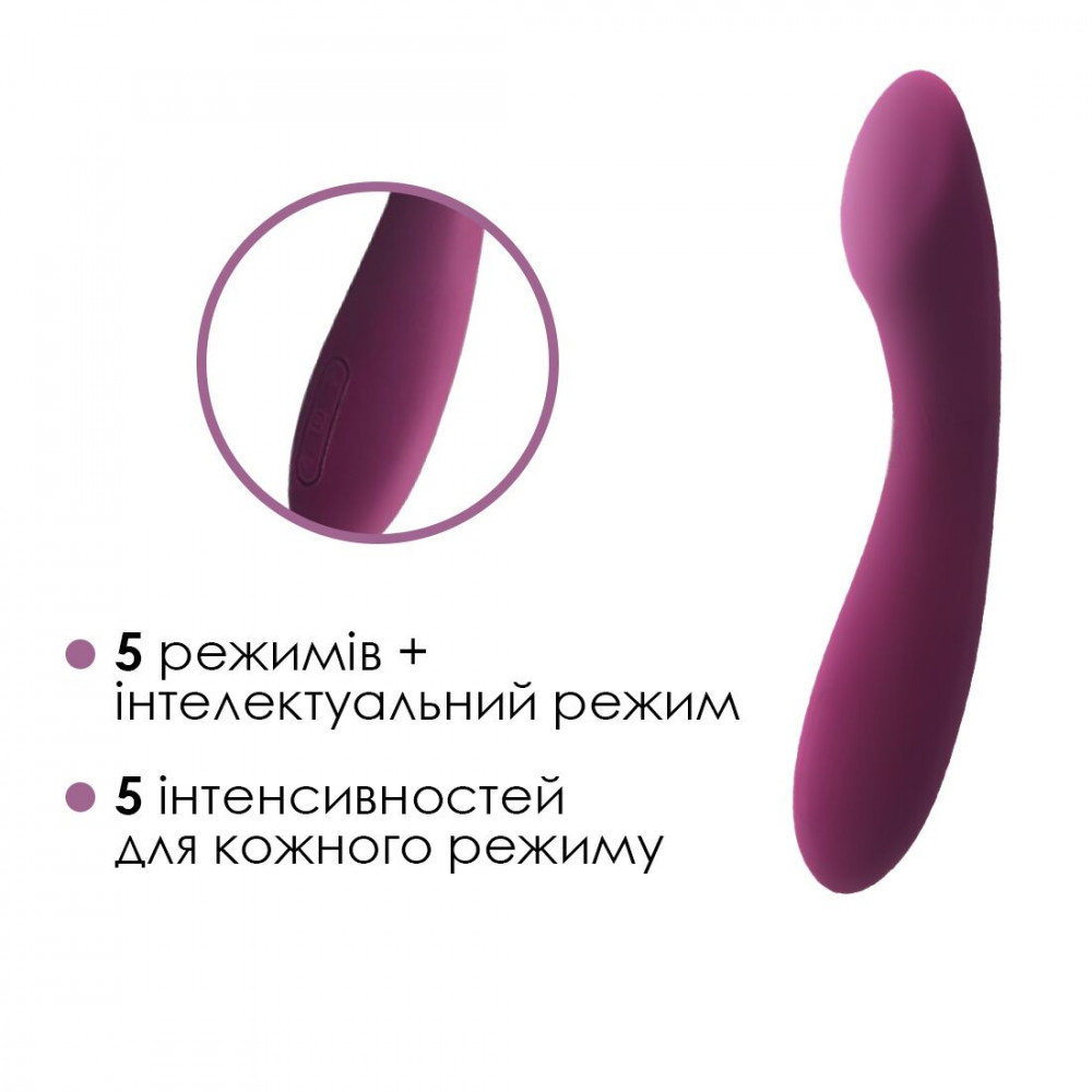 Стимулятор точки G - Вибратор для точки G с интеллектуальным режимом Svakom Amy 2 Violet 8
