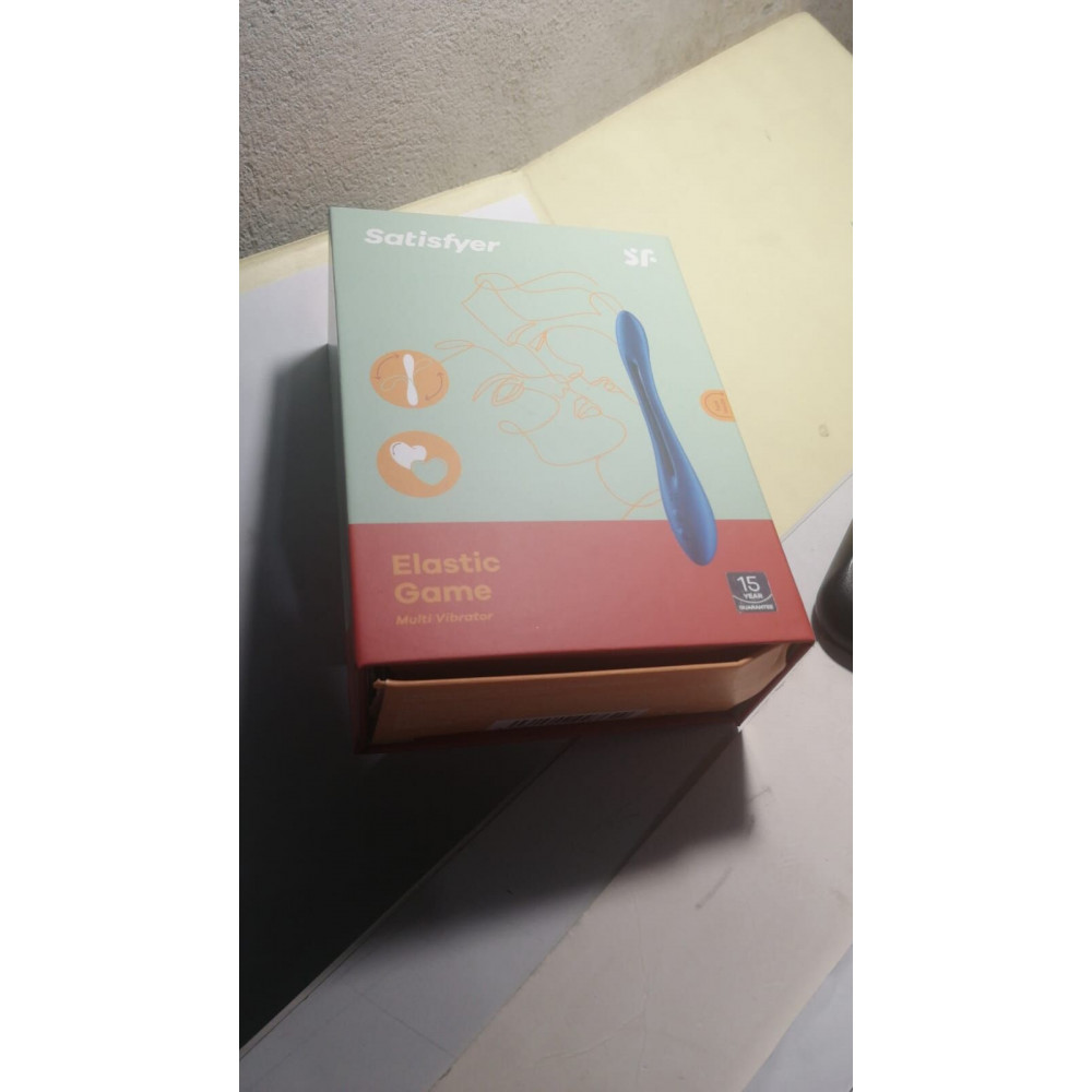 Секс игрушки - Универсальный гибкий вибратор для пар Satisfyer Elastic Game Dark Blue (мятая упаковка!!!) 1
