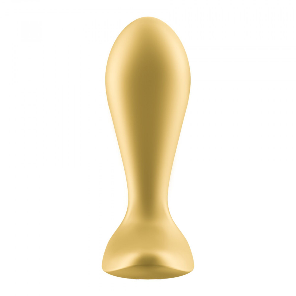 Анальные пробки с вибрацией - Анальная смарт-пробка с вибрацией Satisfyer Intensity Plug Gold 3